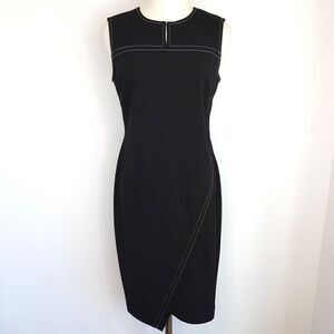 Tommy Hilfiger Stretch Dress - Black/White Stitching